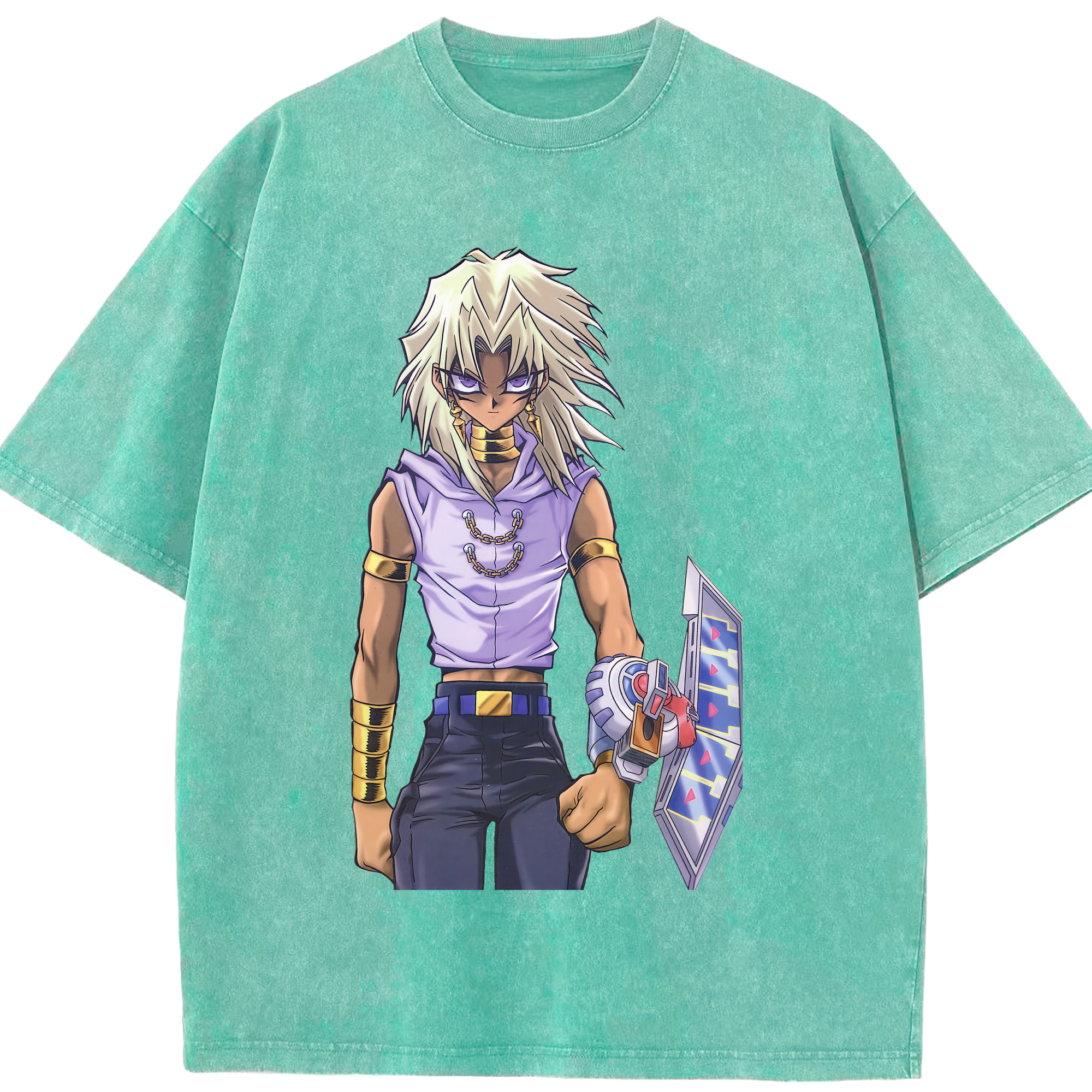 （画像用） 遊☆戯☆王 Yu-Gi-Oh! 綿100% ヴィンテージ風 半袖Tシャツ（フロントプリント）